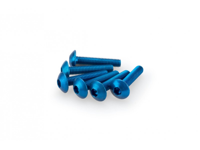Screws PUIG ANODIZED 0610A Albastru M5 x 25mm (6pcs) Screws PUIG ANODIZED 0610A Albastru M5 x 25mm (6pcs)
