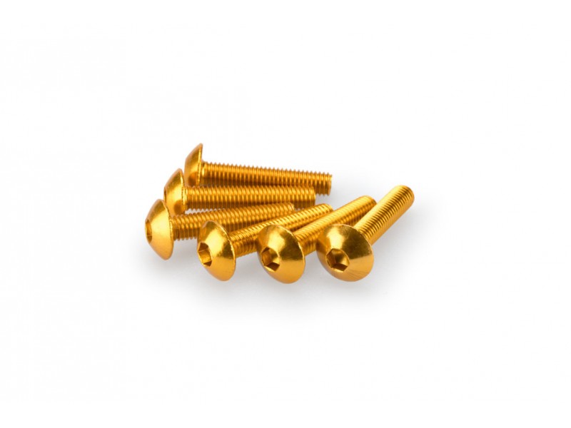 Screws PUIG ANODIZED 0610G galben M5 x 25mm (6pcs)