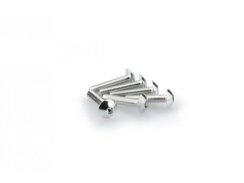 Screws PUIG ANODIZED 0610P argintiu M5 x 25mm (6pcs) Screws PUIG ANODIZED 0610P argintiu M5 x 25mm (6pcs)