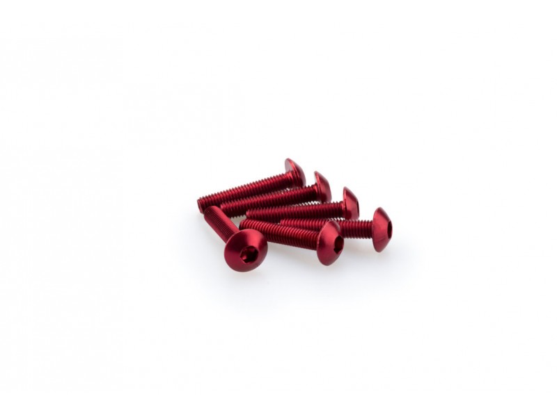 Screws PUIG ANODIZED 0610R Rosu M5 x 25mm (6pcs) Screws PUIG ANODIZED 0610R Rosu M5 x 25mm (6pcs)
