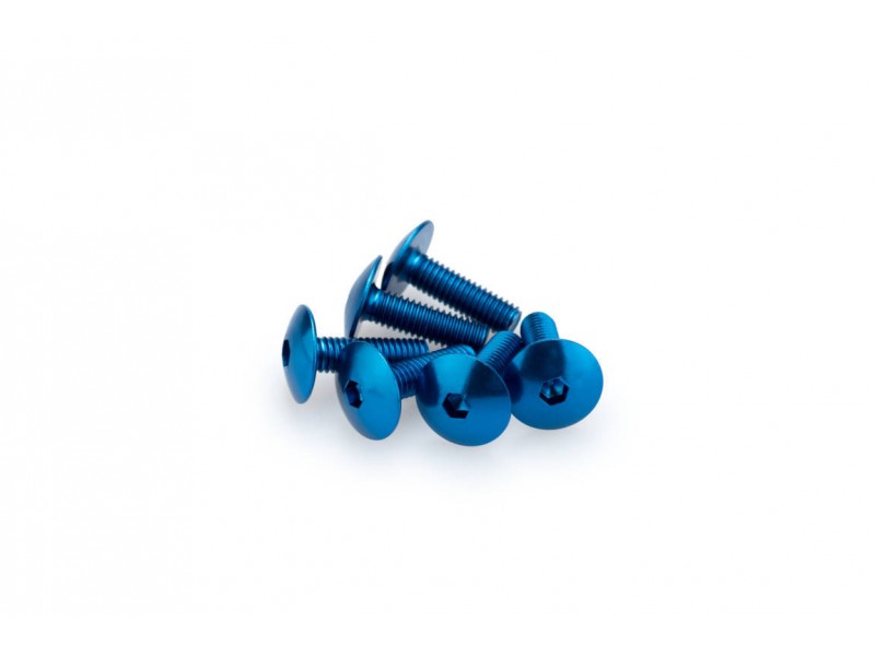 Screws PUIG ANODIZED 0657A Albastru M6 x 20mm (6pcs)