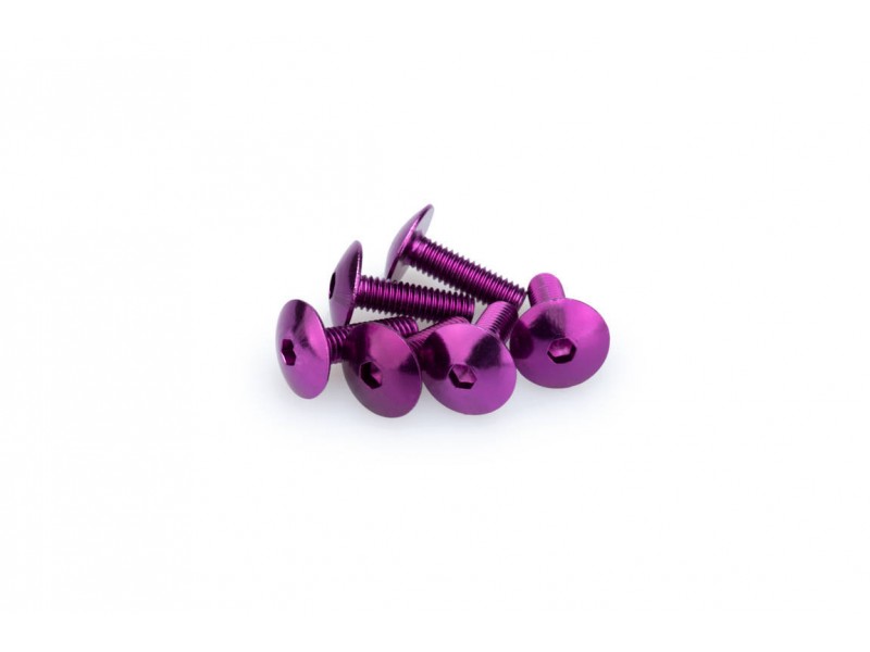 Screws PUIG ANODIZED 0657L violet M6 x 20mm (6pcs) Screws PUIG ANODIZED 0657L violet M6 x 20mm (6pcs)