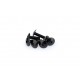 Screws PUIG ANODIZED 0657N Negru M6 x 20mm (6pcs)