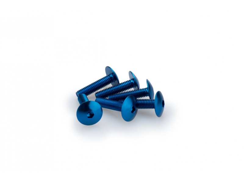Screws PUIG ANODIZED 0689A Albastru M6 x 25mm (6pcs)
