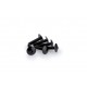 Screws PUIG ANODIZED 0689N Negru M6 x 25mm (6pcs)