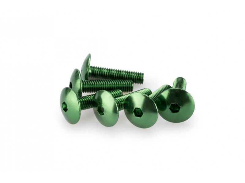 Screws PUIG ANODIZED 0689V verde M6 x 25mm (6pcs) Screws PUIG ANODIZED 0689V verde M6 x 25mm (6pcs)