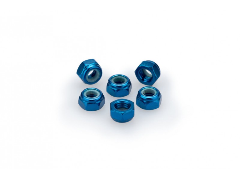 Nuts PUIG ANODIZED 0735A Albastru M5 (6pcs)