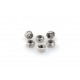 Nuts PUIG ANODIZED 0735P argintiu M5 (6pcs)