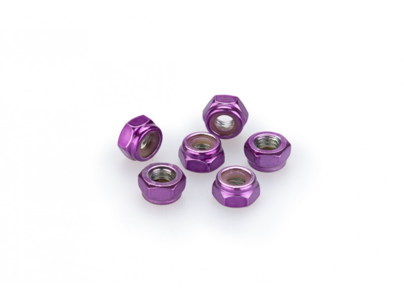 Nuts PUIG ANODIZED 0736L violet M6 (6pcs)