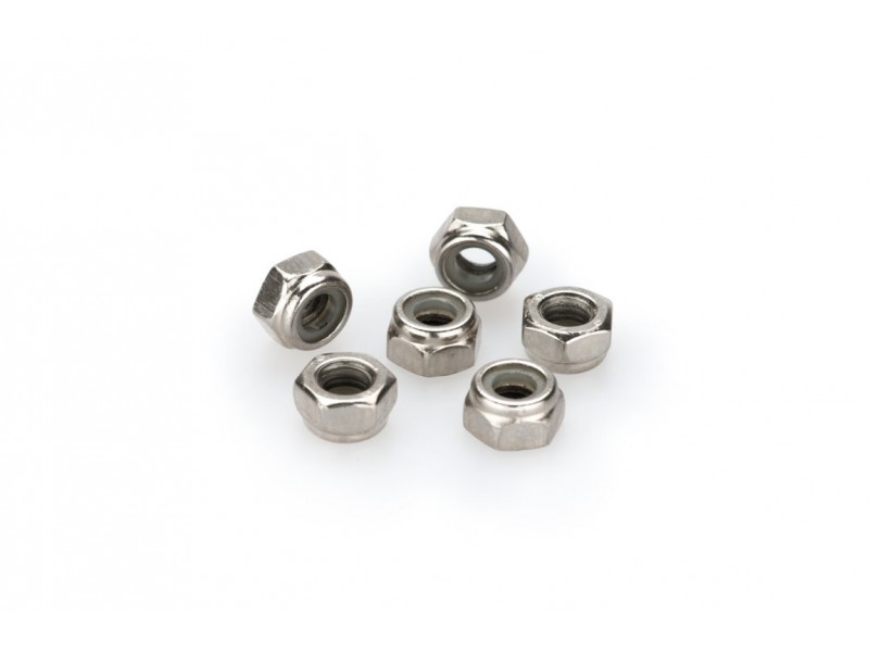 Nuts PUIG ANODIZED 0736P argintiu M6 (6pcs) Nuts PUIG ANODIZED 0736P argintiu M6 (6pcs)