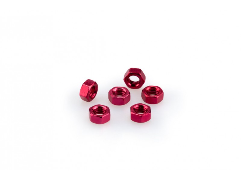 Nuts PUIG ANODIZED 0763R Rosu M5 (6pcs) Nuts PUIG ANODIZED 0763R Rosu M5 (6pcs)
