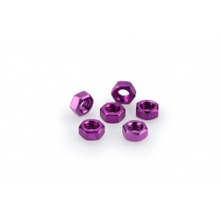 Nuts PUIG ANODIZED 0764L violet M6 (6pcs) Nuts PUIG ANODIZED 0764L violet M6 (6pcs)
