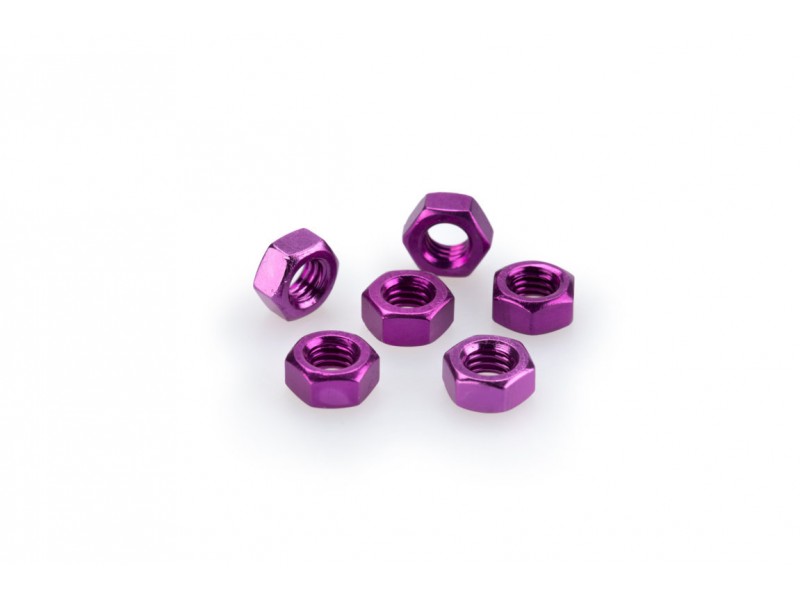 Nuts PUIG ANODIZED 0764L violet M6 (6pcs)
