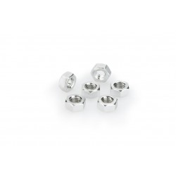 Nuts PUIG ANODIZED 0764P argintiu M6 (6pcs) Nuts PUIG ANODIZED 0764P argintiu M6 (6pcs)