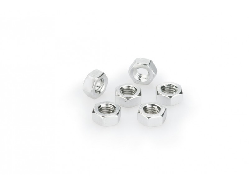 Nuts PUIG ANODIZED 0764P argintiu M6 (6pcs)