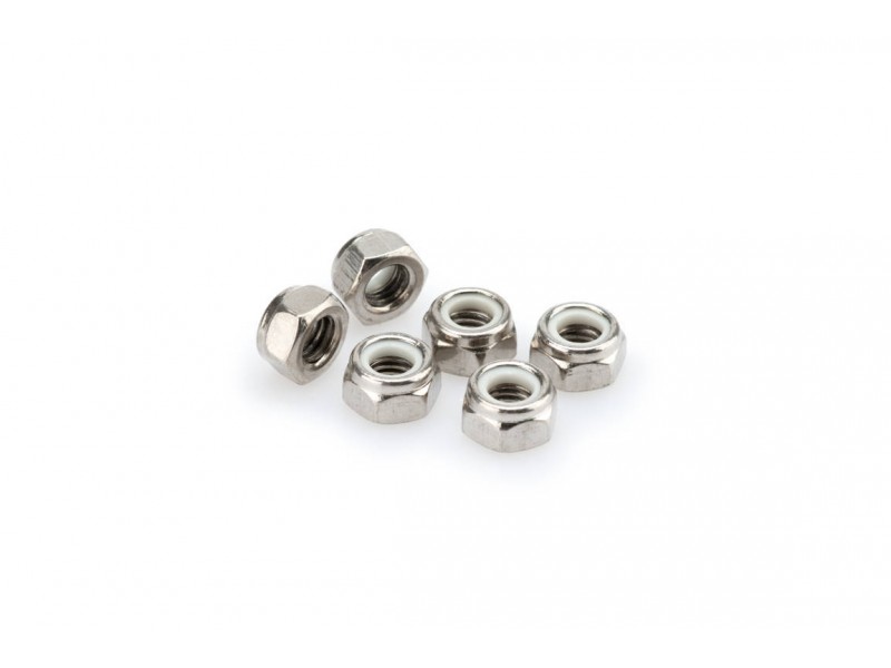 Nuts PUIG ANODIZED 0832P argintiu M8 (6pcs)