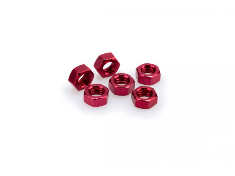 Nuts PUIG ANODIZED 0863R Rosu M8 (6pcs) Nuts PUIG ANODIZED 0863R Rosu M8 (6pcs)