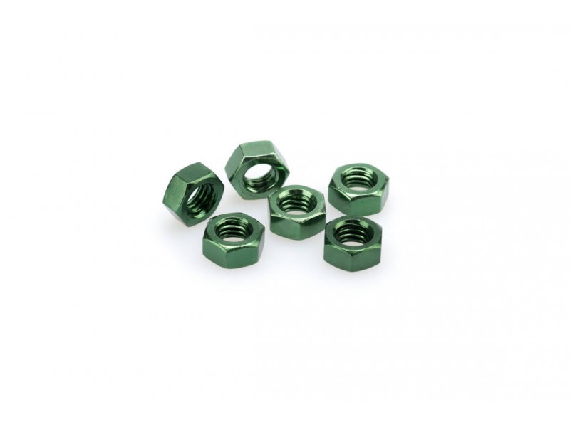 Nuts PUIG ANODIZED 0863V verde M8 (6pcs) Nuts PUIG ANODIZED 0863V verde M8 (6pcs)