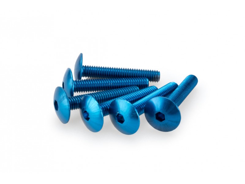 Screws PUIG ANODIZED 3995A Albastru M6 x 30mm (6pcs) Screws PUIG ANODIZED 3995A Albastru M6 x 30mm (6pcs)