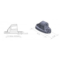 Mirror adaptor PUIG SUPPORT WITHOUT SIDE RETROVISOR HI-TECH KAWASAKI Z 9406N Negru to fairing Mirror adaptor PUIG SUPPORT WITHOUT SIDE RETROVISOR HI-TECH KAWASAKI Z 9406N Negru to fairing