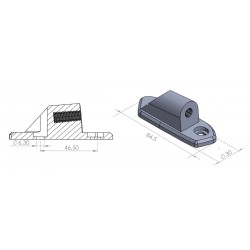 Mirror adaptor PUIG ADAPTER LEFT SIDE HI-TECH I,II,III,F1,GT C/N 9472N Negru to fairing Mirror adaptor PUIG ADAPTER LEFT SIDE HI-TECH I,II,III,F1,GT C/N 9472N Negru to fairing