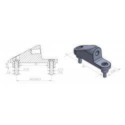 Mirror adaptor PUIG ADAPTER WITHOUT SIDE FOR FAIRING C600S 12'-13' 9575N Negru to fairing Mirror adaptor PUIG ADAPTER WITHOUT SIDE FOR FAIRING C600S 12'-13' 9575N Negru to fairing