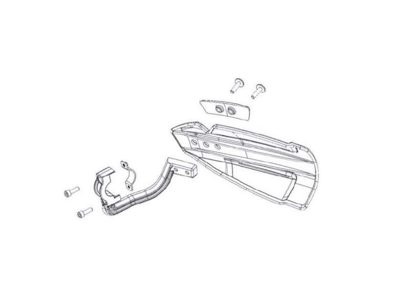 Handguard POLISPORT HAMMER 8307800004 with universal plastic mounting kit Galben Handguard POLISPORT HAMMER 8307800004 with universal plastic mounting kit Galben