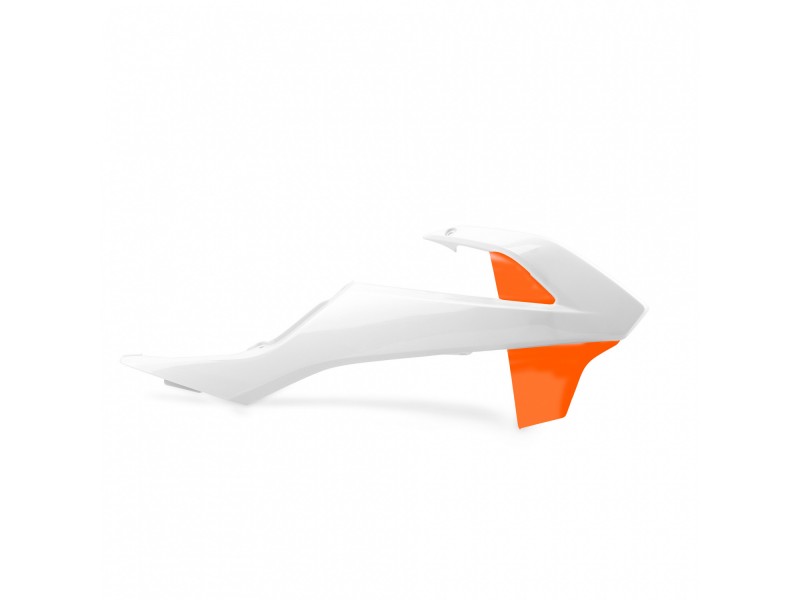 Radiator scoops POLISPORT 8417900004 (pereche) white ktm/orange ktm