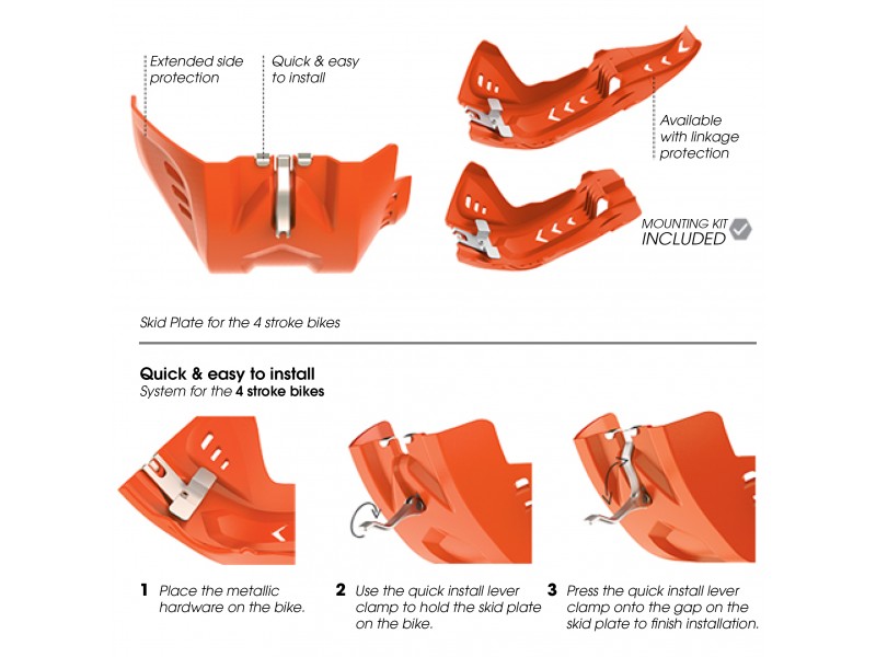 Protectie motor POLISPORT PERFORMANCE 8468800002 Orange Protectie motor POLISPORT PERFORMANCE 8468800002 Orange