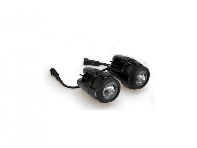 Auxiliary LED lights PUIG 3489N Negru homologated, set Auxiliary LED lights PUIG 3489N Negru homologated, set