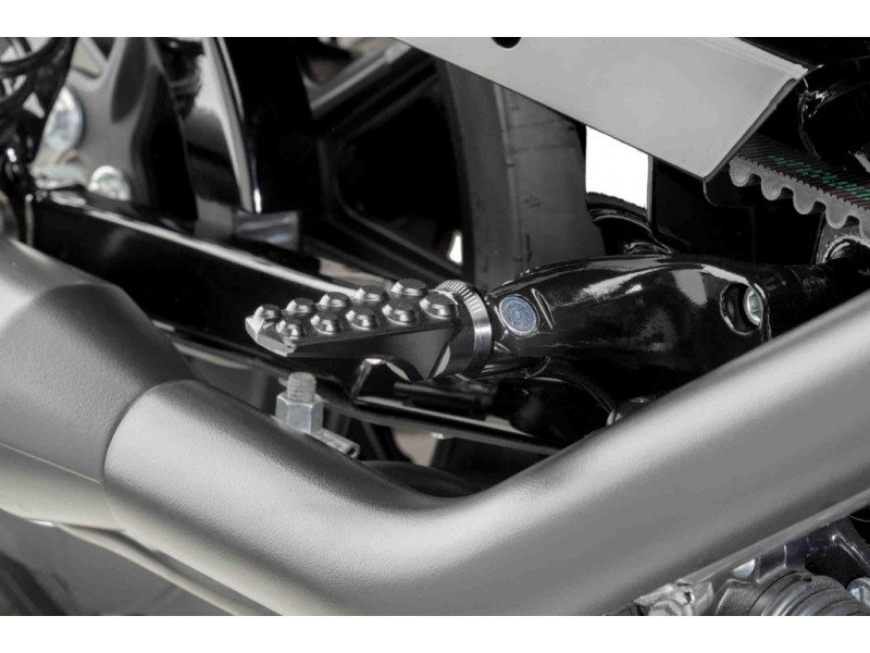 Footpegs without adapters PUIG HERITAGE 9980N Negru