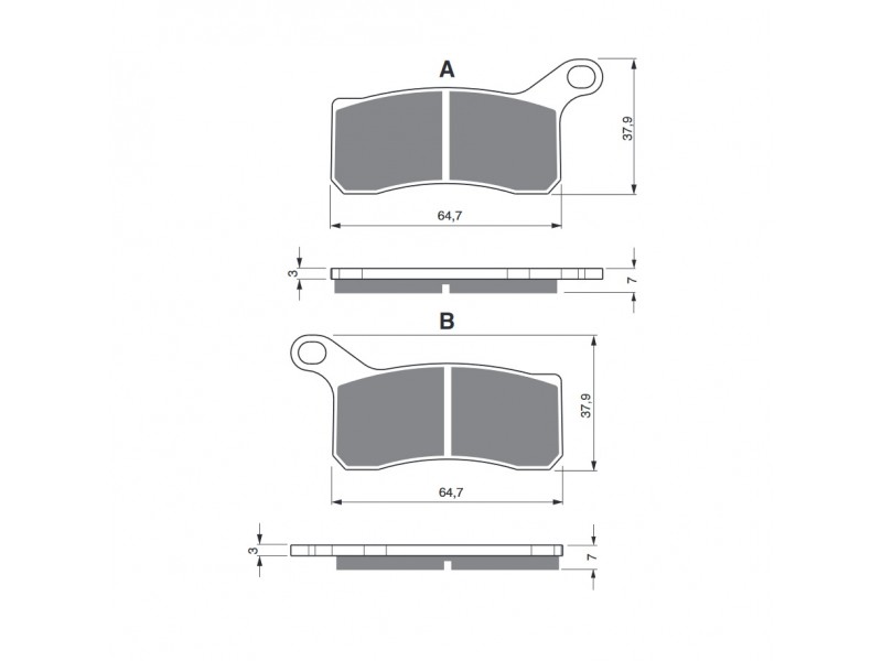 Placute de frana GOLDFREN 261 AD OFF-ROAD FRONT Placute de frana GOLDFREN 261 AD OFF-ROAD FRONT