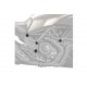 Chassis cap covers PUIG 9611N Negru