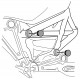 Chassis cap covers PUIG 9705N Negru