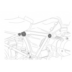 Chassis cap covers PUIG 0096N Negru Chassis cap covers PUIG 0096N Negru