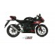 Sistem de evacuare complet 1x1 MIVV DELTA RACE S.055.LDRX Stainless Steel / Carbon cap