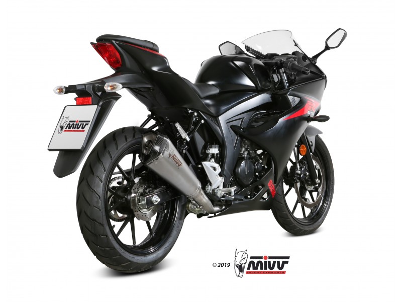 Sistem de evacuare complet 1x1 MIVV DELTA RACE S.055.LDRX Stainless Steel / Carbon cap