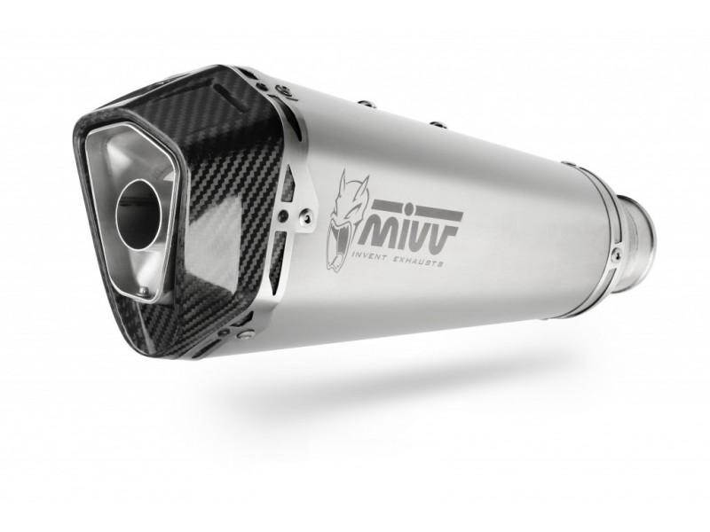 Sistem de evacuare complet 1x1 MIVV DELTA RACE S.055.LDRX Stainless Steel / Carbon cap
