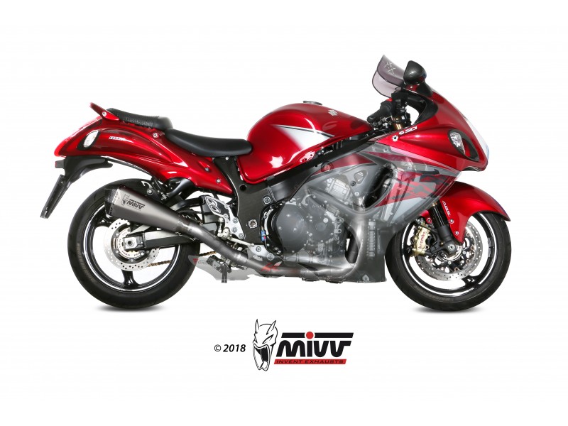 Sistem de evacuare complet 4x2x1 MIVV DELTA RACE R.SU.0002.SDRT Full Titan / Capac Carbon