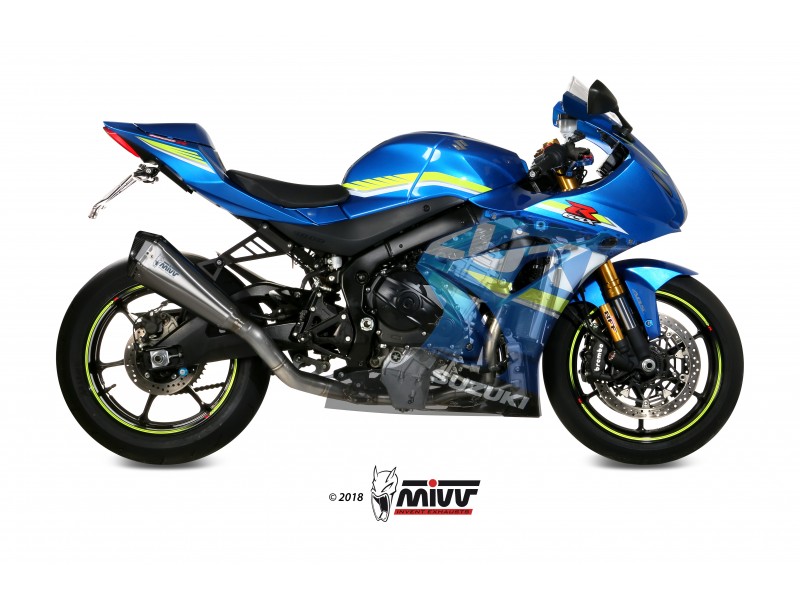 Sistem de evacuare complet 4x2x1 MIVV DELTA RACE R.SU.0003.SDRT Full Titan / Capac Carbon