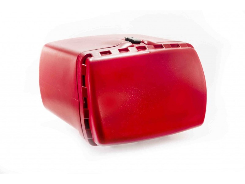 Top box PUIG MAXI BOX 0468R Rosu 90l, with lock
