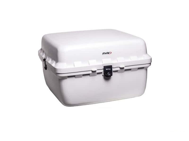 Top box PUIG BIG BOX 0713B Alb 90l, with lock