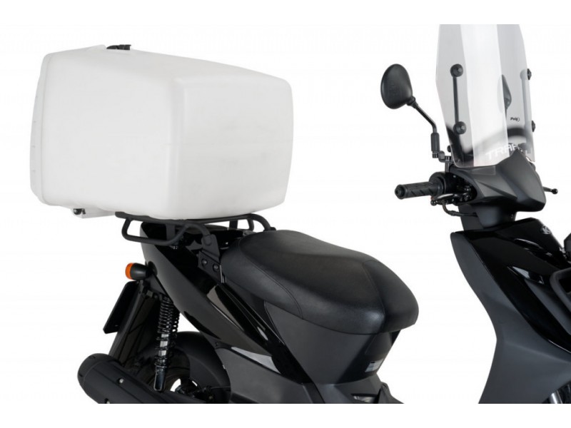 Top box PUIG MEGA BOX 2328B Alb 100l, with lock