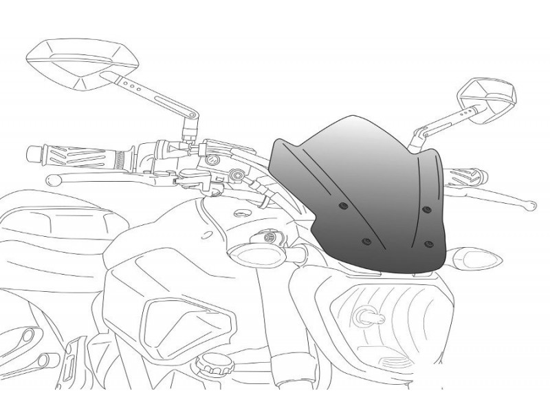 Windshield PUIG NEW. GEN SPORT 9702H smoke