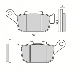 Placute de frana RMS 225103520 spate homologated Placute de frana RMS 225103520 spate homologated