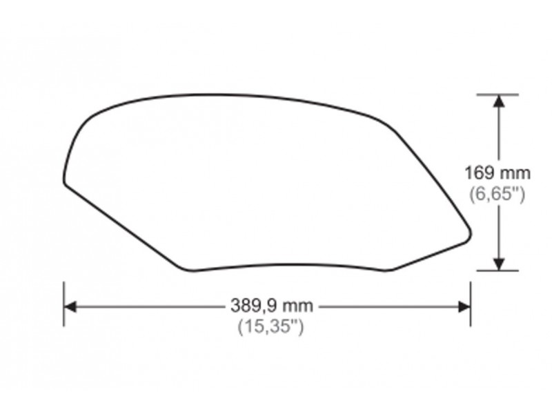 Tank side protectors PUIG ANTI-SLIP 20060N Negru