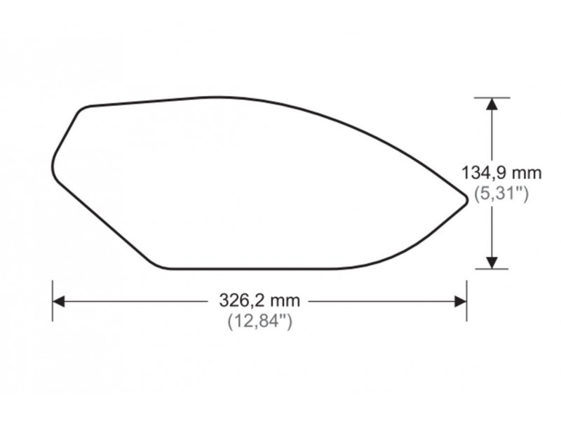 Tank side protectors PUIG ANTI-SLIP 20065N Negru