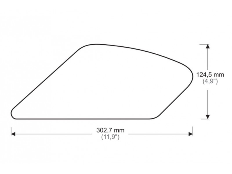 Tank side protectors PUIG ANTI-SLIP 20068N Negru