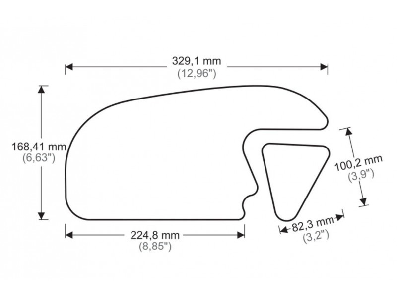 Tank side protectors PUIG ANTI-SLIP 20072N Negru