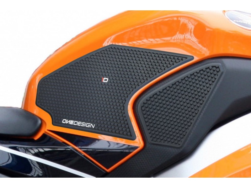 Tank side protectors PUIG ANTI-SLIP 20073N Negru